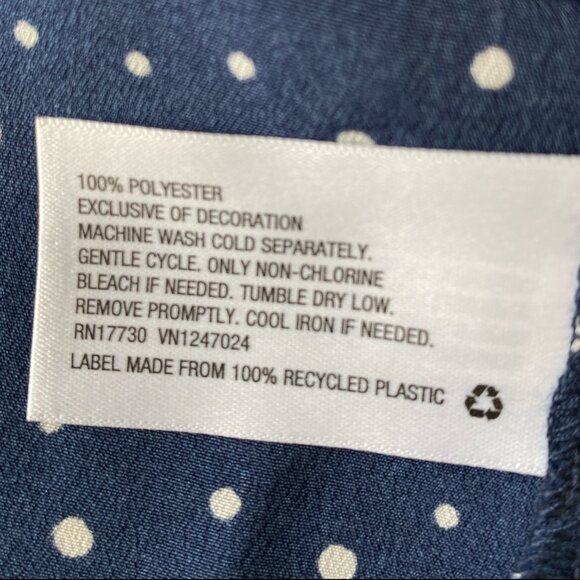 JASON WU 20th Anniversary Collection Navy Blue Polka Dots Sheer Dress Small - Picture 3 of 6